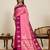 designer light pink color soft silk blend saree with unstiched blouse piece