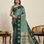 designer light green color soft silk blend saree with unstiched blouse piece