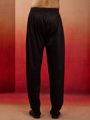 men   s black cotton millennium aligarh kurta 4