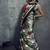 satin grey printed casual saree