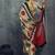 satin chiku printed casual saree