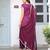 solid wine kurta palazzos set with dupatta