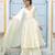  off-white striped angrakha style pure cotton anarkali kurta