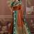 rust weaving work tussar art silk festival contemporary saree