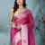 magenta tissue saree with gotapatti detailing and elegant border