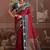 maroon tussar silk blend weaving work saree