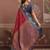 maroon weaving work tussar art silk festival contemporary saree