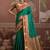 green weaving work tussar art silk festival contemporary saree