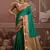 green tussar silk blend weaving work saree