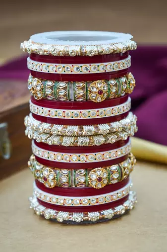 Traditional punjabi chooda for brides