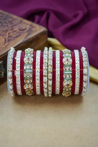 Traditional punjabi chooda for brides