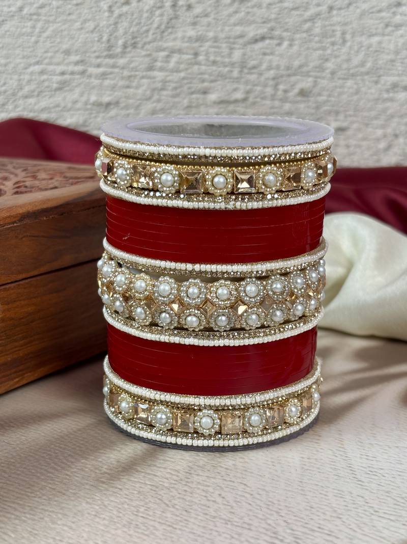 Traditional punjabi chooda for brides