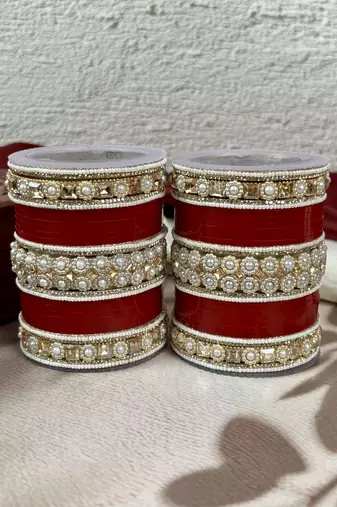 Traditional punjabi chooda for brides