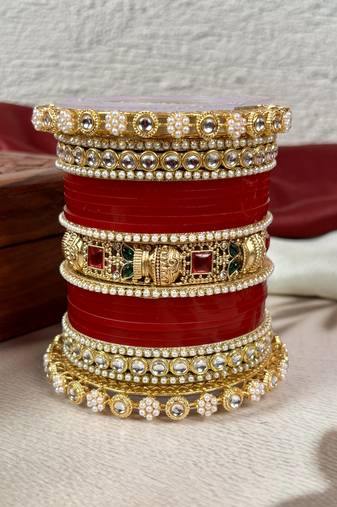 Traditional punjabi chooda for brides