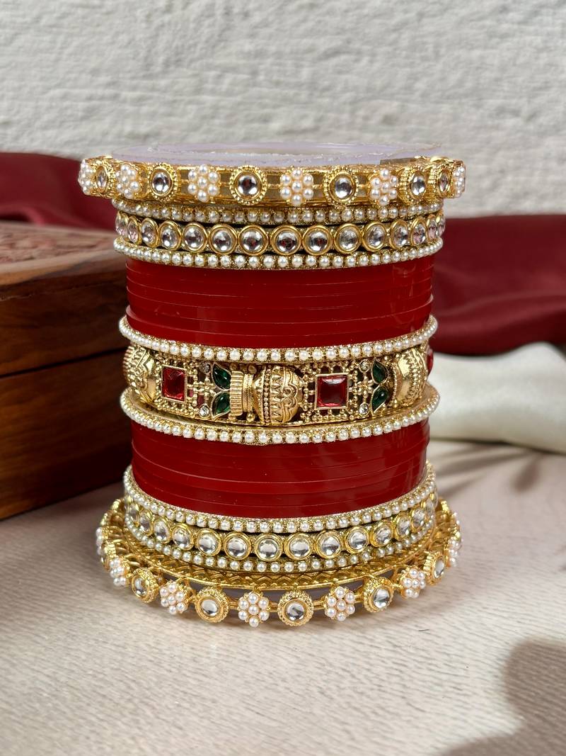 Traditional punjabi chooda for brides