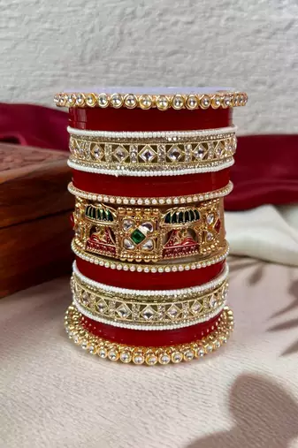 Traditional punjabi chooda for brides