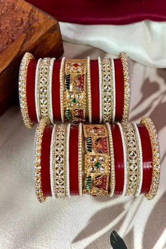 Traditional punjabi chooda for brides