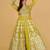 Lime Green Organza Sequins and Beadwork Jacket Lehenga Set