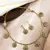 Delicate green flower motif necklace set