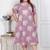   plus size womens lavender floral printed a-line maxi dress