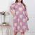   plus size womens lavender floral printed a-line maxi dress