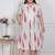 plus size off-white floral printed maxi dress for women