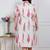 plus size off-white floral printed maxi dress for women