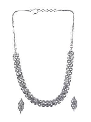 Sparkling american diamond necklace set 2