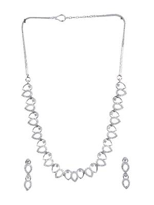 Lightweight american diamond necklace set 2