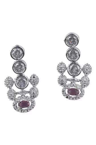 Trendy pink ad necklace set
