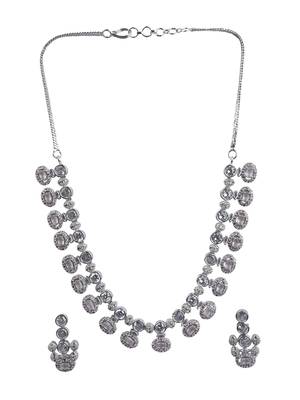 Trendy white ad necklace set 2