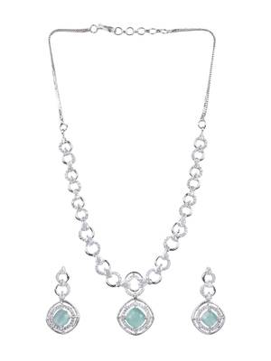 Statement turquoise ad necklace set 2