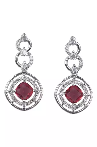 Statement red ad necklace set