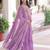 Onion Georgette Sequins & Zari Work Gown with Dupatta