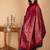 Maroon and green combination silk saree