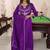 purple soft silk thread & sequin designer salwar suit with embroidered dupatta