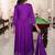 purple soft silk thread & sequin designer salwar suit with embroidered dupatta