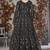 black embroidered anarkali gown with dupatta