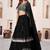 black sequins georgette wedding lehenga choli