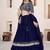 blue sequins georgette function lehenga choli