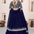 blue sequins georgette function lehenga choli