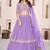 Lavender A-Line Lehenga Choli with Dupatta