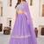 Lavender A-Line Lehenga Choli with Dupatta