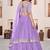 Lavender A-Line Lehenga Choli with Dupatta