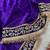 royal purple velvet bridal saree with blouse