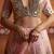 pink silk mirror & gold embroidered wedding lehenga