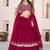 Beautiful Pink Sequins Georgette Wedding Wear Lehenga Choli Set