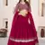 beautiful pink sequins georgette wedding wear lehenga choli set