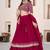 Beautiful Pink Sequins Georgette Wedding Wear Lehenga Choli Set