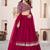 Beautiful Pink Sequins Georgette Wedding Wear Lehenga Choli Set